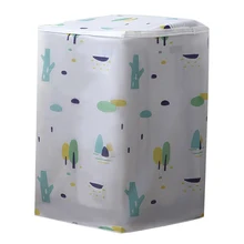 Пыленепроницаемая Крышка для стиральной машины, трёхсторонний полупакет, стильная открывающаяся крышка на молнии, бытовые источники питания для стирки