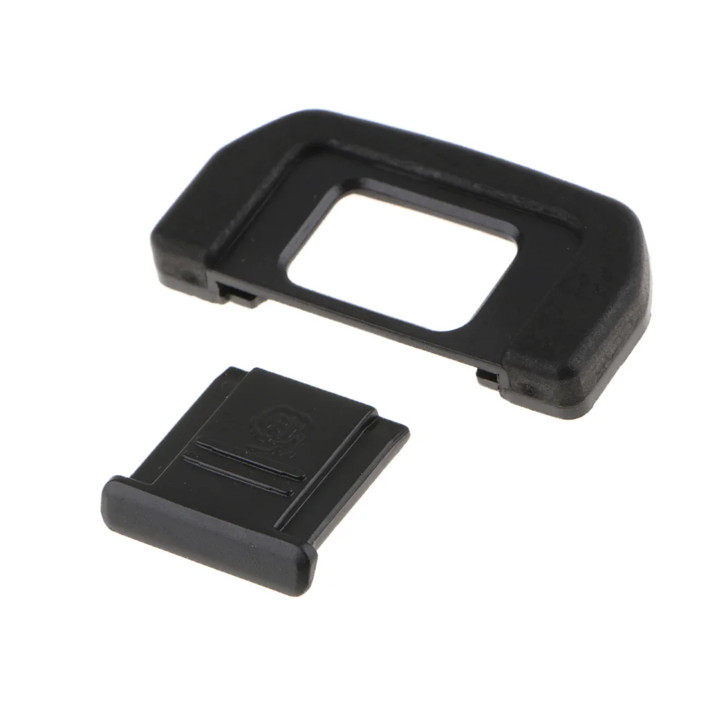Specially Designed Viewfinder Eyecup Eyepiece + Hot Shoe Cover for Nikon D7500 - Mounts Easily and Securely