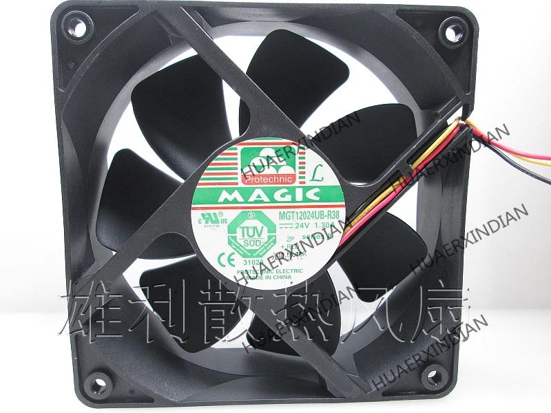

Original NEW MGT12024UB-R38 24V 1.30A 12CM 12038 3wire Motor protection cooling Fan high quality