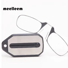 Зажим для носа, очки для чтения для женщин, очки для пресбиопии по рецепту, мужские очки с небольшой оправой, чехол для телефона+ 1,0 1,5 2,0 2,5 3,0