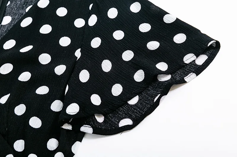 Летний комбинезон, женский комбинезон с v-образным вырезом и коротким рукавом, повседневный комбинезон в горошек, комбинезон, женский комбинезон, шорты