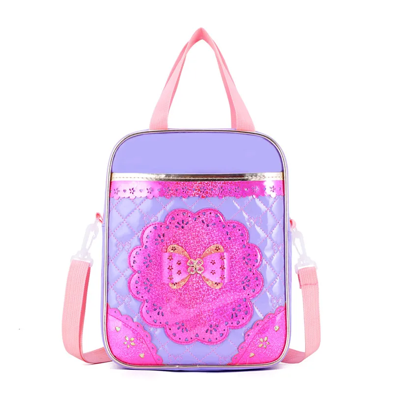 3 шт./компл. детские школьные сумки Водонепроницаемый для девочек фиолетовое платье принцессы тележка рюкзак Съемный Дети колесо сумка Чемодан Mochilas