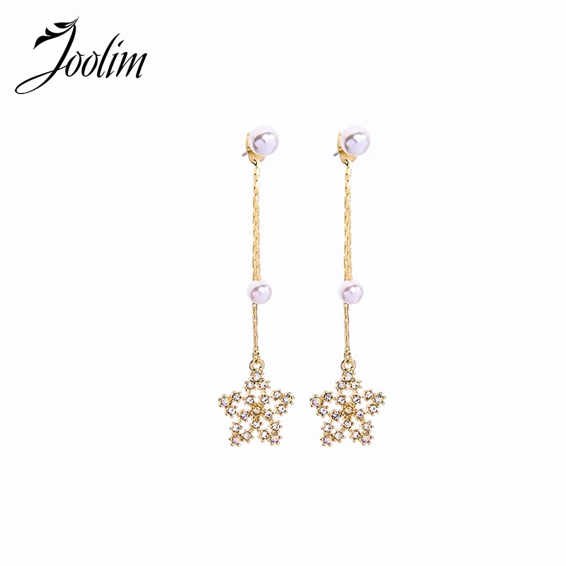 

Joolim Korean Style Star Pearl Dangle Earring Drop Earring