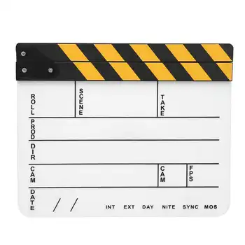 

foto studio fotografia 30x25CM Acrylic Movie Clapperboard Professional Director Action Clap Film Photography Tool photo studio