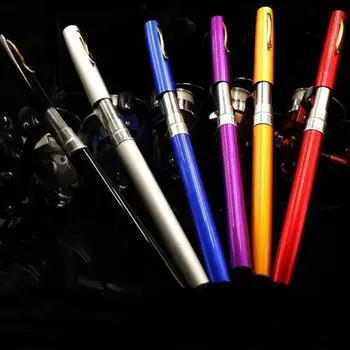 

Portable Pocket Telescopic Mini Fishing Pole Pen Shape Folded Fishing Rod With Reel Wheel