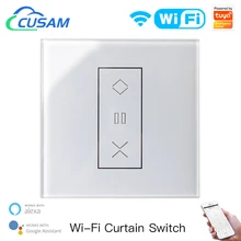 

Tuya WiFi Smart Switch for Curtain Roller Shutter Blinds App Remote Control Works with Alexa Google Home