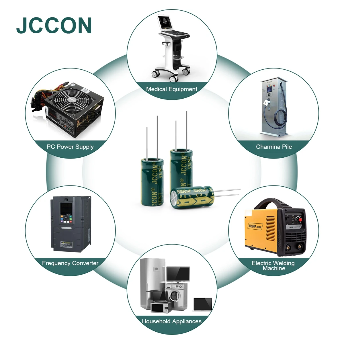 Electrolytic Capacitor JCCON Aluminum 6.3V-450V 100UF-470UF Audio & Power Supply