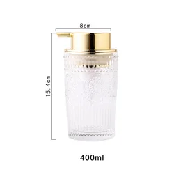Versatile Glass Foaming Soap Dispenser - Refillable (02)