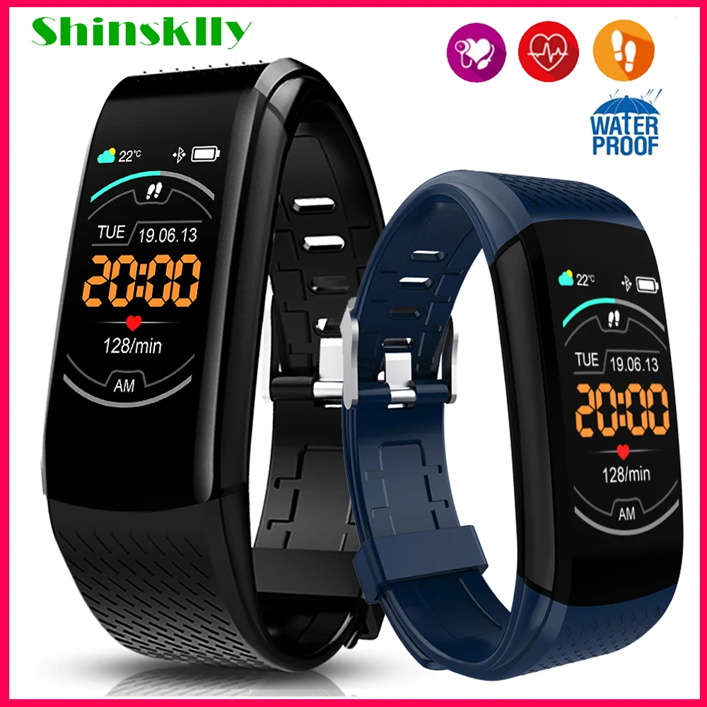 

Fitness Bracelet Watch Men Women Blood Pressure Pedometer Smart Band Waterproof Heart Rate Monitor Wristband For xiaomi iphone