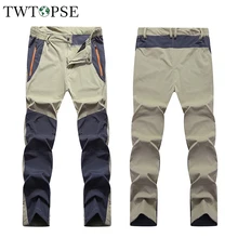TWTOPSE летние мужские классические водонепроницаемые износостойкие брюки быстросохнущие эластичные походные велосипедные прочные уличные брюки