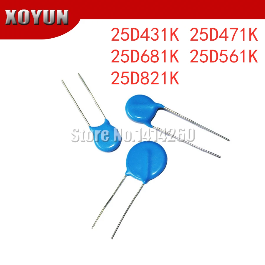 

5 шт 25D431K 25D471K 25D681K 25D561K 25D821K 25 мм