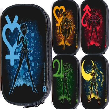 

Pencil Case for Kids Sailor Moon Small Tote Girls Cosmetic Bag Mizuno Ami School Supplie Makeup Bag Cute Pens and Pencils Bag