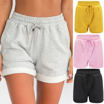 

Womail Women Short Pant Hot Pants 2019 Casual Loose Shorts Beach Girl High Waist Short Trousers Lady Elastic Waist dropship M729