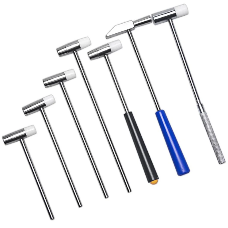 1pc Metal Small Hammers Watch Strap Bracelet Soft And Hard Hammers Convenient Watch Accessories Home Maintenance Tools mini hammer,one piece hammer