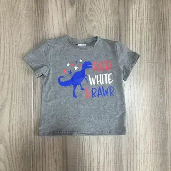 

baby kids clothes boy dinosaur shirt boys grey top children cute clothing wholesale