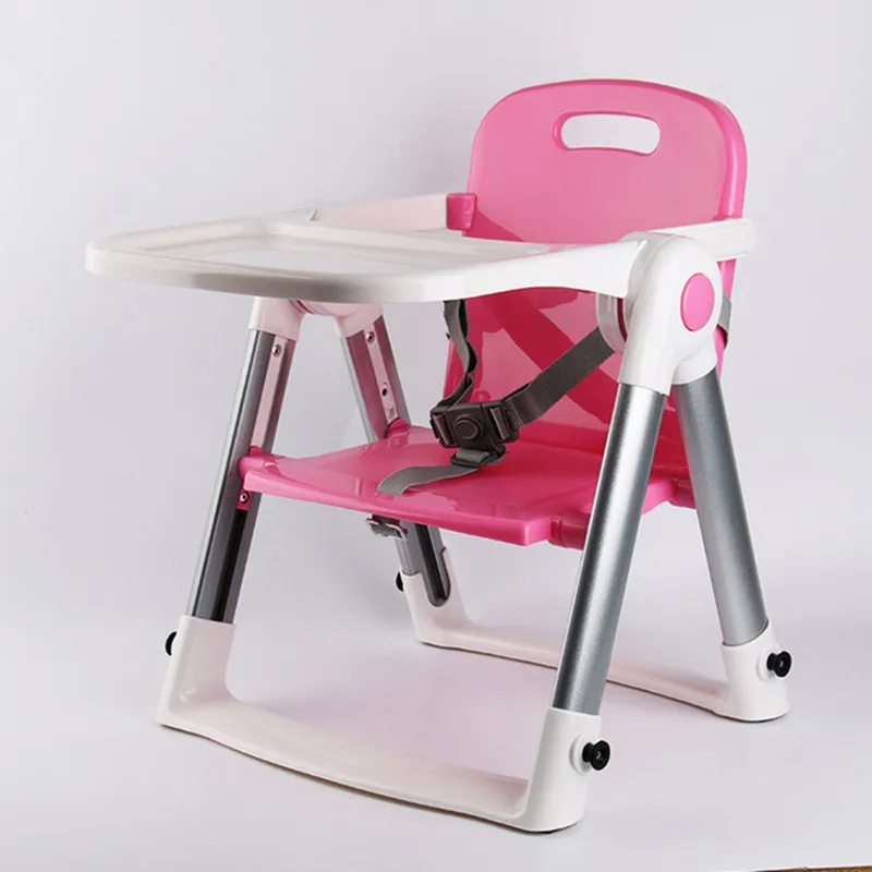 Hot sale baby dining chair kids dinner table folding portable multi-function children's eating chair dining table stool