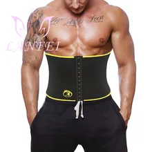 LANFEI, мужской пояс для коррекции фигуры, моделирующий пояс для талии, пояс для похудения, Fajas,, неопреновый корсет для пота, сауны, тренажерного зала, похудения
