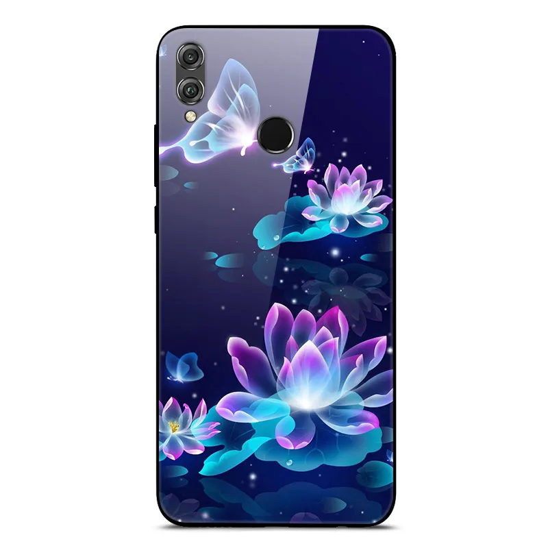Закаленного стекла Чехол для huawei Honor 8X Max чехол Жесткий ПК цветной чехол для huawei Honor 8X, чехол-бампер Honor8X 8XMax - Цвет: 3