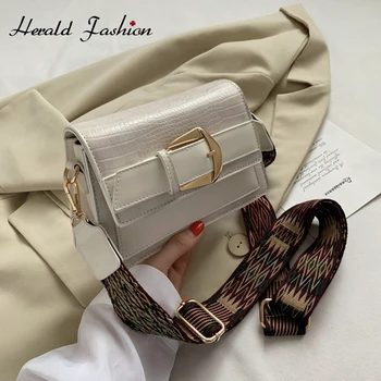 

Small Vintage Bags Retro Female Pu Leather Hasp Messenger Bags for Girls Ladies Alligator Crossbody Bags for Women Handbags New