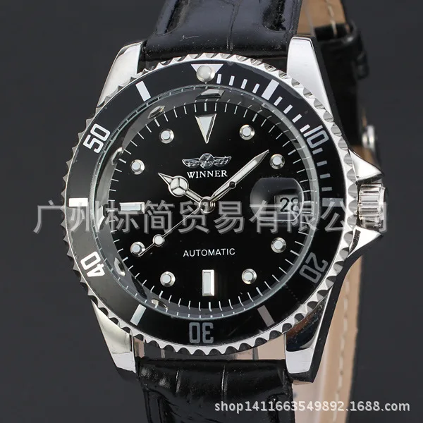 

T-Winner Hollow out Men Fully Automatic Analog Watch Men's Analog Watch Steel Belt Leather Belt