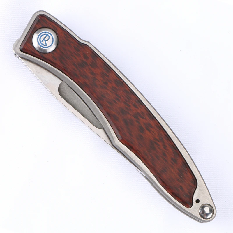 LOVOCOO Manandi M390 лезвие TC4 титановая рифленая ручка складной нож наружные карманные инструменты для повседневного ношения офисные маленькие ножи