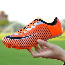 Для Мужчин's Для женщин спринты ногтей Шипы профессиональной спортивной площадки; для беговой дорожки; спортивная обувь, для студентов Training High Jump бутсы кроссовки