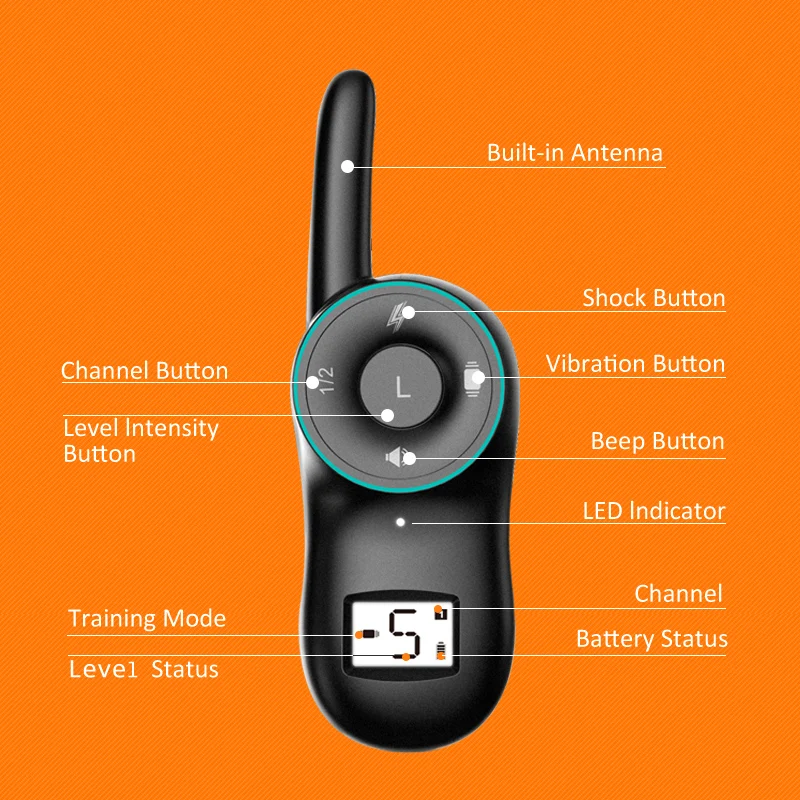 Electric Pet Trainer Waterproof Remote Shock Vibra