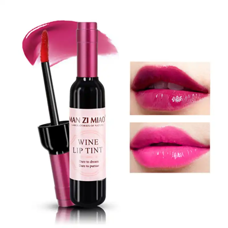 赤ワインボトルリップグロス液体口紅防水保湿赤ピンクリップティント染色女性メイクのための韓国化粧品 Aliexpress 赤ワインボトルリップグロス液体口紅防水保湿赤ピンクリップティント染色女性メイクのための韓国化粧品 Aliexpress