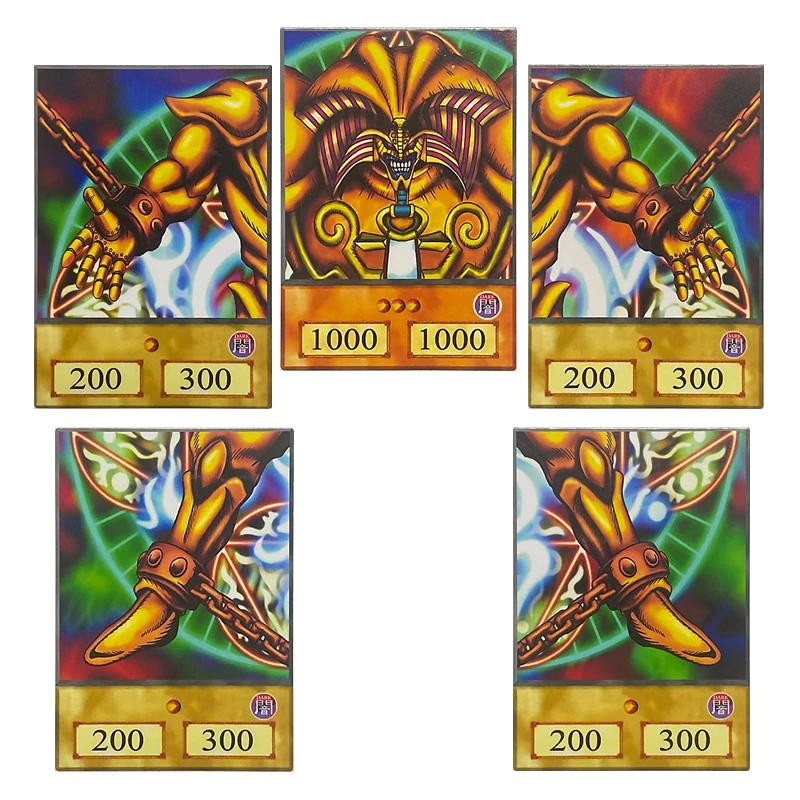 Yugioh! Diy Yugioh Cards Dark Magician Exodia Anime Style Game Collection Cards Toys Action
