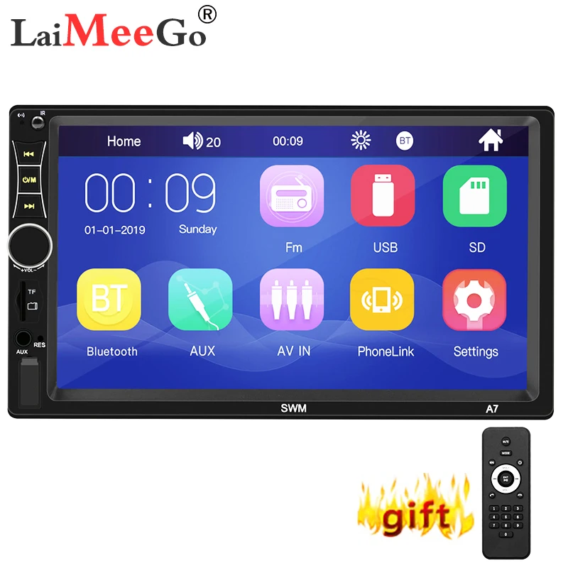 

Car Radio Player Mirror Link autoradio 2 din General Car Models 7'' inch LCD Touch Screen Bluetooth auto stereo Rear View Camera