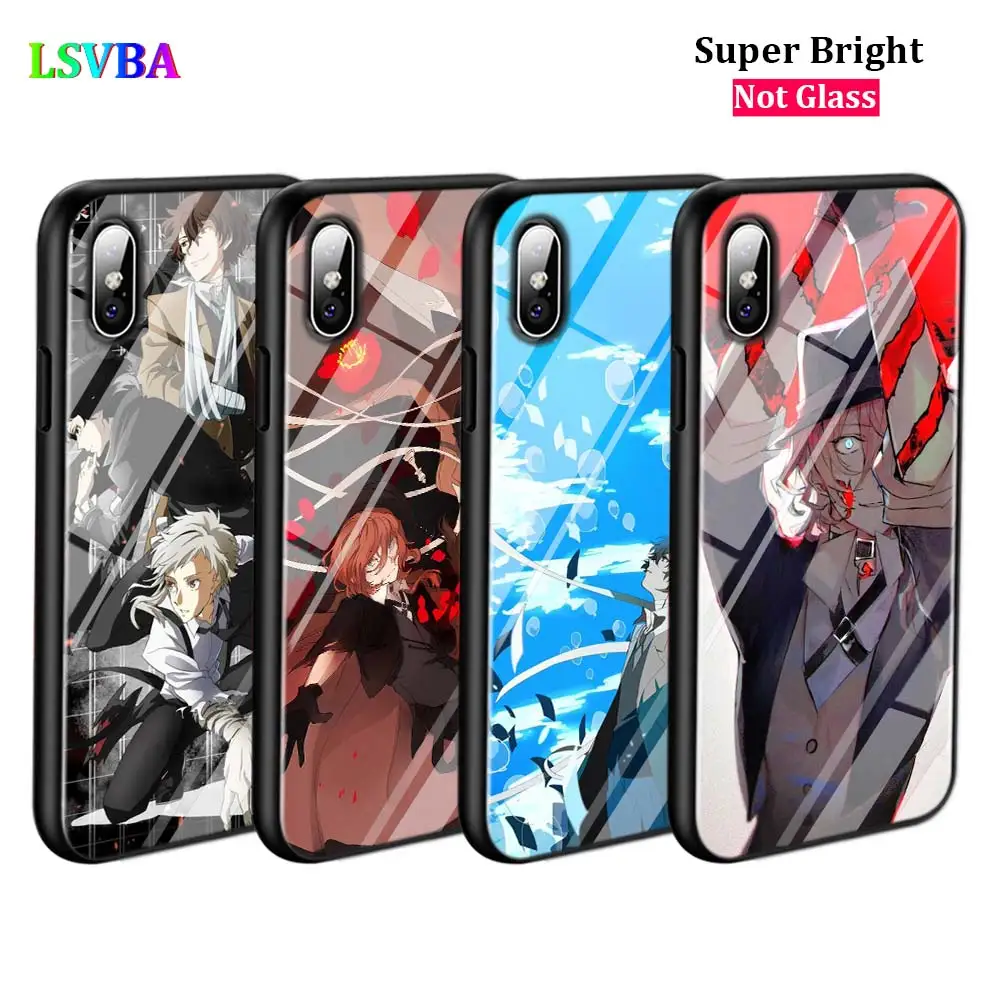Черный чехол Bungou бродячие собаки дазай Осаму для iPhone 11 11Pro X XR XS Max 8 7 6 6S Plus 5S 5 SE