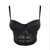 New Fashion Mesh Push Up Bralet Women's Corset Bustier Bra Night Club Party Cropped Top ► Photo 3/6