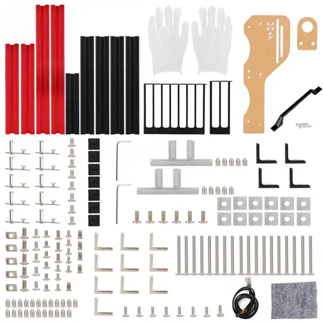 マザーボードシャーシDIYセット、20x20アルミニウム良好な互換ブラック