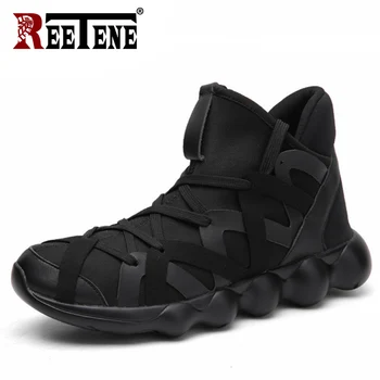 

REETENE 2020 Fashion Men Sneakers Comfortable Lightweight Casual Men Shoes Lace Up Slip On Footwear Outdoor Running Shoes Men