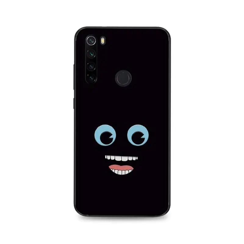 YNDFCNB 3D funny face Silicone Black Phone Case For Xiaomi Redmi Note8T 7 9 Pro 5A Redmi4X 5A 6A 6 7 8 5Plus