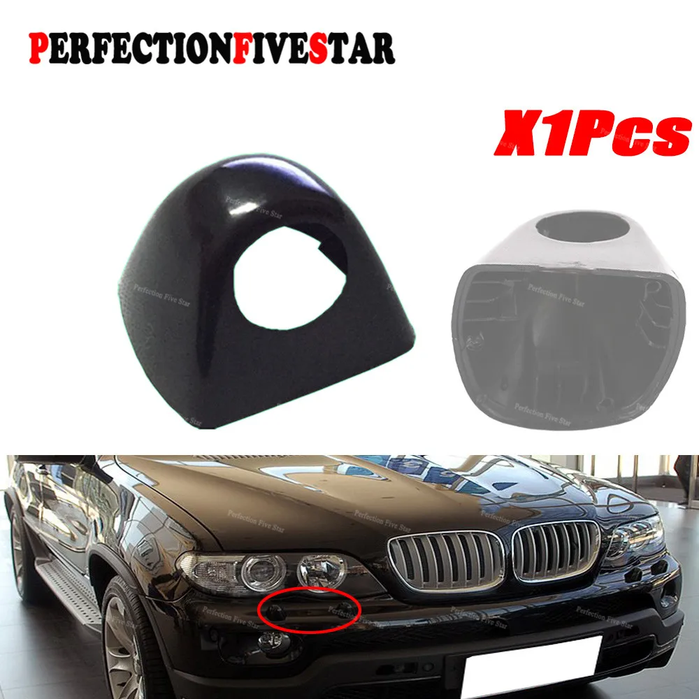 61677145236 For BMW X5 E53 2003 2004 2005 2006 Front Right Side Headlight Head Light Lamp Washer Cover Cap Unpainted | Автомобили и