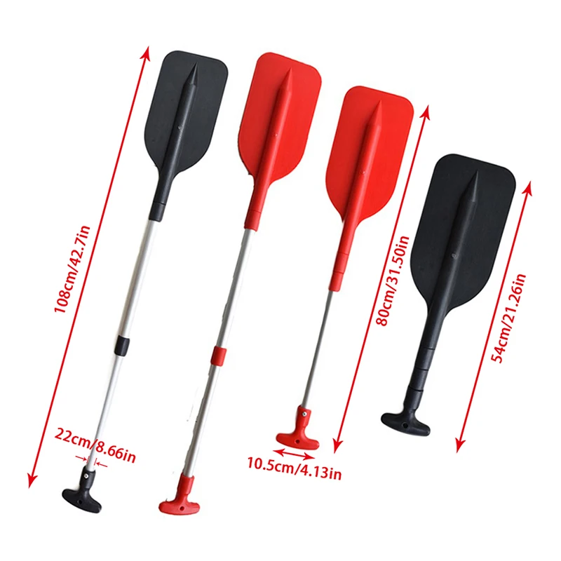 1Pcs Retractable Paddle Aluminum Alloy Oar Safety Portable Telescoping Rafting Boating Accessories For Water Sports |