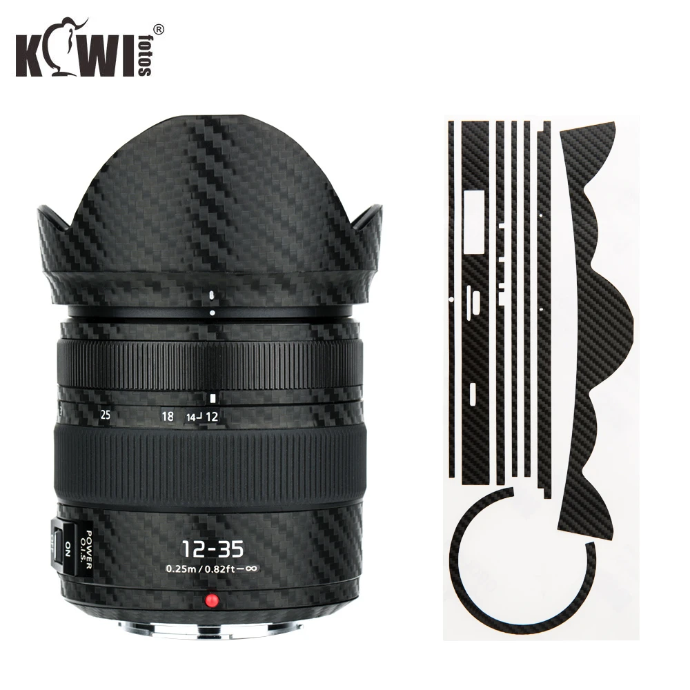 Kiwi Anti Slide Carbon Fiber Lens And Lens Hood Skin Film For Panasonic Lumix G X Vario 12 35mm F2 8 Ii Asph Power O I S Lens Body Parts Aliexpress