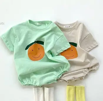 

2020 Newborn Set Body Suit Baby Girl Cotton Short Sleeve Bodysuit Clothes Set Sunsuit Infant Clothing