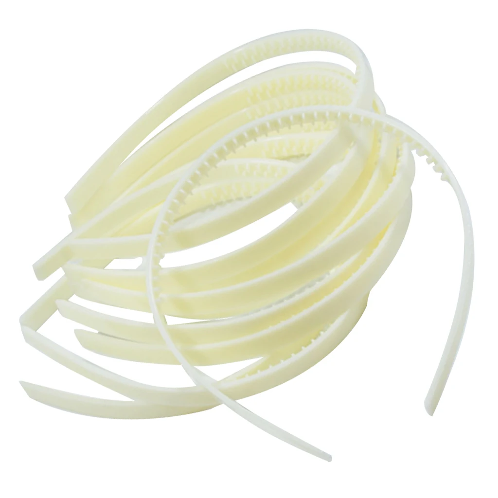 10Pack Plastic Headband DIY Hair Band Hair Hoop With Teeth For Men And Women