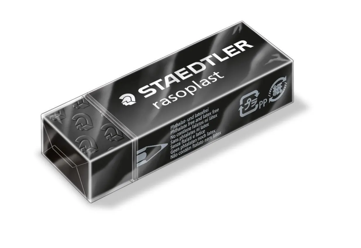 

Staedtler STAEDTLER 526 B20-9 Black And White with Pattern Office Learning Exam Mapping Painted Rubber Eraser