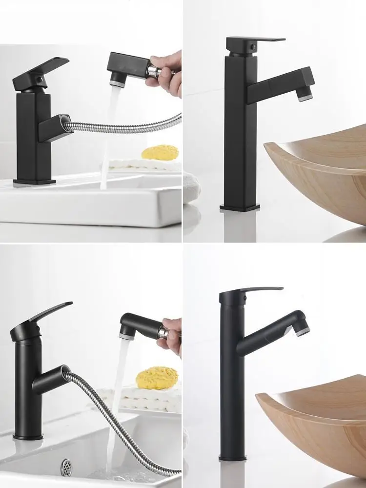 Mitigeur Parede Preta Lavabo Musluk водопроводной воды черный Pia Para бассейна Robinet Salle De Bain Banheiro Torneira Ванная раковина кран