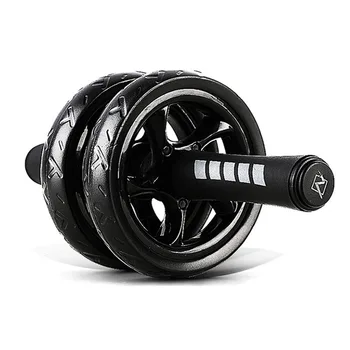

Double Wheel Abdominal Wheel ab Roller Press Roller Exercise abs Trainer Abdominal Muscle Trainer Sport at home gym Equipment