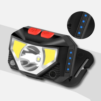 

Outdoor And Household Headlamp Flashlight Bright USB Rechargeable Headlight Waterproof Head Lights With Motion Sensor