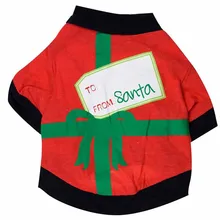 XS/S/M/L Милая Рождественская футболка для собак Одежда для домашних животных Одежда Футболка костюмы мягкий хлопок подарок печатные аксессуары для домашних животных#0805