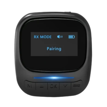

Bluetooth 5.0 Adapter Oled Sn Display Bluetooth Receiver Transmitter Two in One Aptx