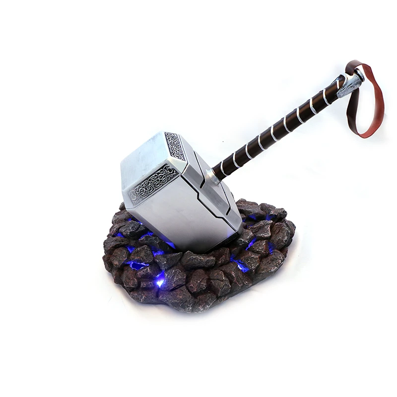 

Marvel Resin Mjolnir Thor Hammer Weapon 1:1 Flashing Avengers Action Movie Figures Model Figure Oversize Cosplay Collection Toys