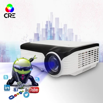 

Portable Video Projector Android Full HD 1080p 4k LED Projector For Home Cinema Multimedia Beamer Proyector