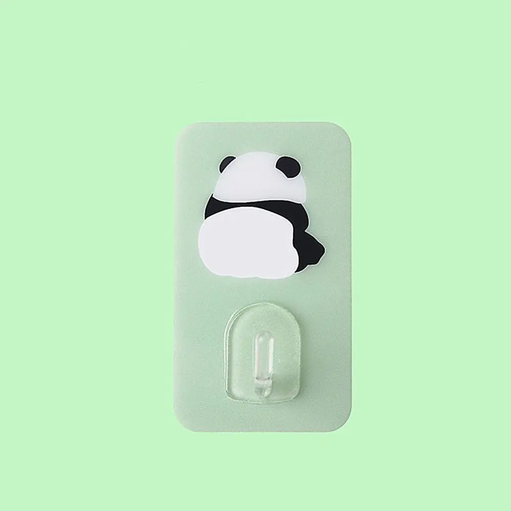 Description Picture 6 of itemCute Animal Cartoon Adhesive Wall Hook Non-Marking Free Punching Strong Bearing Wall Hanger Bathroom Kitchen Supplies Stick Hook
