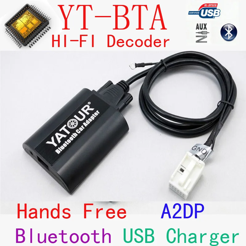 Bluetooth MP3 плеер Yatour BTA с пультом дистанционного управления для VW AUDI Skoda Seat 12PIN